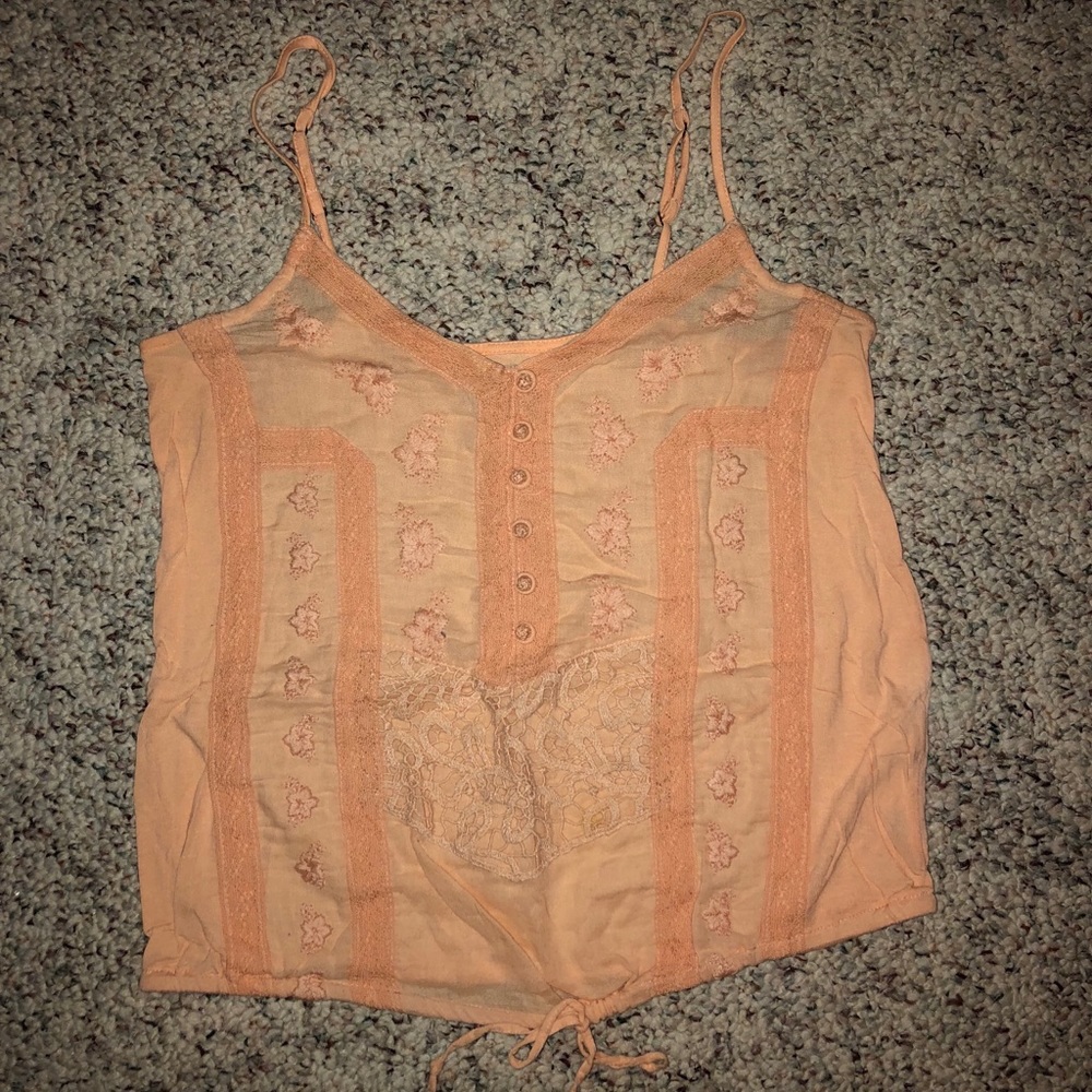American Eagle embroidered tank top